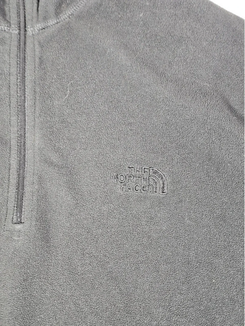 the north face men's black 1/4 zip fleece pullover jacket size large (ALQ0)